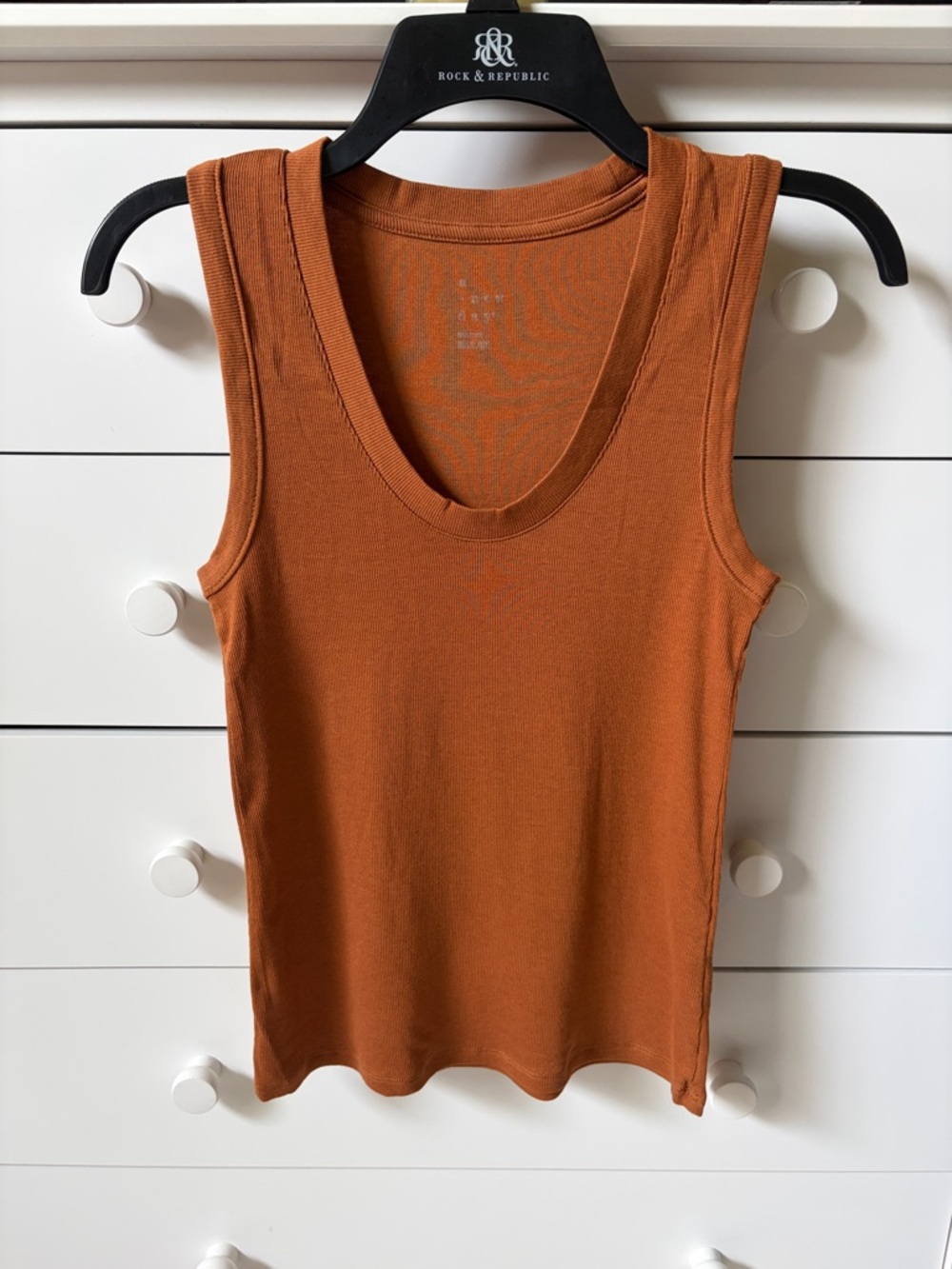 🍂 NWOT A NEW DAY WOMENS SIZE MEDIUM GOLDEN BROWN  TANK TOP